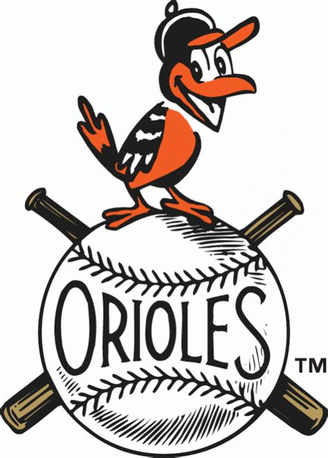 vintage orioles logo canvas